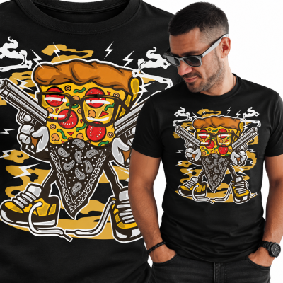 KOSZULKA  ANIMOWANA PIZZA GANGSTER